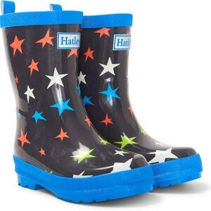 Hatley Kids' Starry Rain Boots - Black and Blue